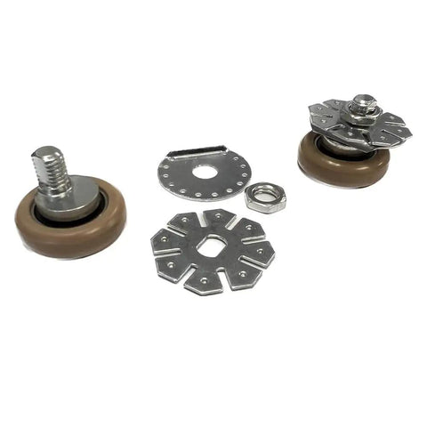 Quick Adjust Ball Bearing Shower Door Roller Set For Framed Showers, Smooth Nylon Roller With Stainless Steel Hardware, 2-Pack