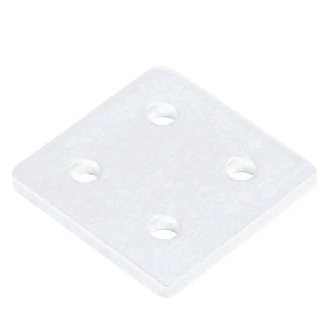 Eight Pack Flat Joining Plates For 20 Series T Slot Aluminum Profiles 2020 And 2040 Four Hole Straight Plate One And Five Eighth Inch Square 6063 Aluminum