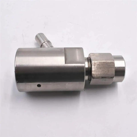 Waterjet Spare Parts Mixing Chamber And Cutting Head Body Suit For Waterjet Metal Cutting Machine Replacement Set, side view