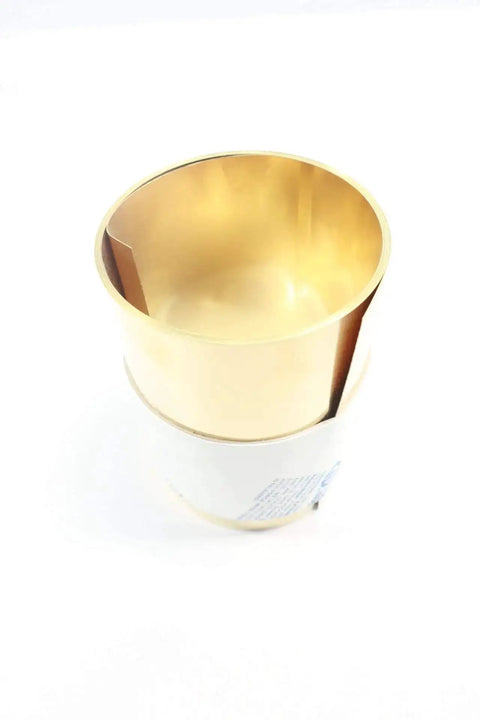 Brass Shim Stock Roll 6 Inch By 100 Inch 0.015 Inch Thick Shop Ready Pro Grade Metal Shims, rolled brass material top view