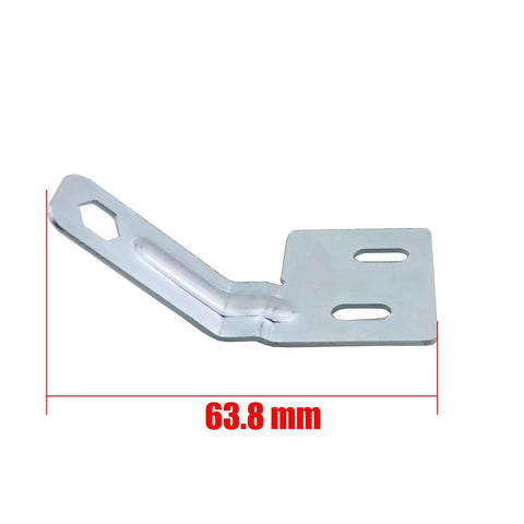 Six Pack Bifold Door Surface Aligner Hardware Kit In Carbon Steel With Galvanised Finish 6.38x3.5 Cm shown close-up