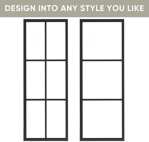 Bypass Double Glass Barn Door Set With 6.6Foot Side Mounted Hardware Kit Two 30x84 Inches Clear Tempered Glass Panels In Aluminum Frame