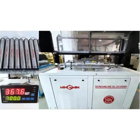 020693-1 87K Dynamic Mixing Chamber and 87K Waterjet Intensifier Pump Assembly for water jet cutting machines, close-up view