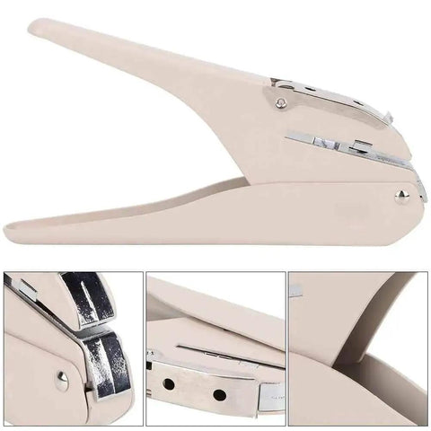 Side view of the Mushroom Hole Puncher 6 Sheet A4 Capacity, mushroom shaped paper punch for office, school, and craft use.
