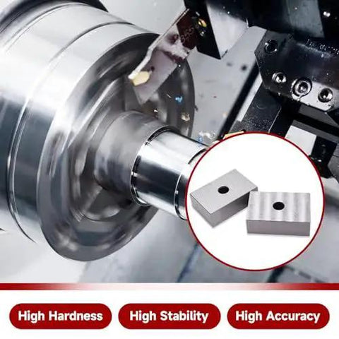 Matched Pair One By Two By Three Inch Machinist Block Set With Half Inch Through Hole Hardened Steel Ground To RC 55 60 In Use