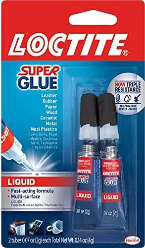 Clear Quick Dry Super Glue For Plastic Wood Metal 2 Pack Precise Piercing Tube in retail packaging