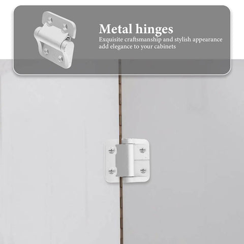Torque Cabinet Door Hinge For Cabinets Abaodam Soft Close 1.8 Nm Zinc Alloy Silver Angle Stop Hinge installed on cabinet