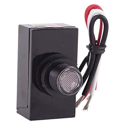 Tork RKP301 Outdoor 120-Volt Button Photocontrol Dusk To Dawn Sensor with wiring for exterior lighting