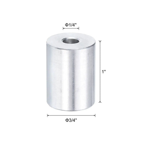 Beefy Aluminum Spacer Set Ten Pieces Quarter Inch Bore Spacer With Three Quarter Inch Outer Diameter And One Inch Length Standoff Bushings