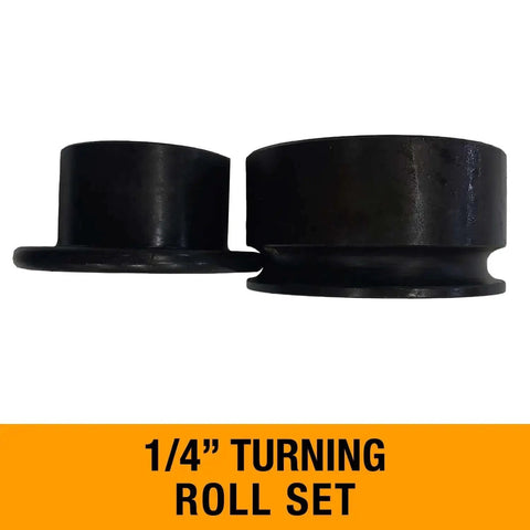 Manual Bead Roller For Metalworking, 1/4 Inch Turning Roll Set, 7 Inch Throat, 22 Gauge Mild Steel, Forming Rolls