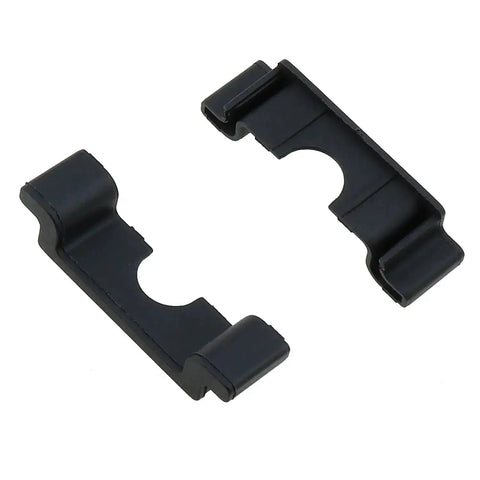 Durable 35mm DIN Rail End Cap Protector Covers For Terminal Blocks, Black Plastic End Mount, Clamp Style, Insulating And Impact Resistant