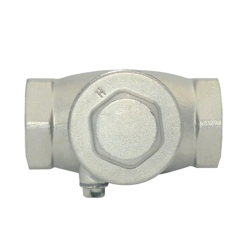 Megairon 1in stainless steel swing check valve, NPT-F x NPT-F, CF8M, WOG 200 PSI PN16, Amazon