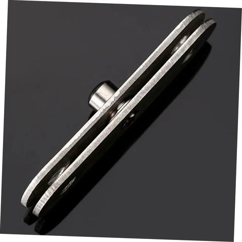 Close-up of 360 Degree Rotatable Hidden Door Pivot Hinges Set For Secret Doors In Stainless Steel Pro Grade Concealed Hinges