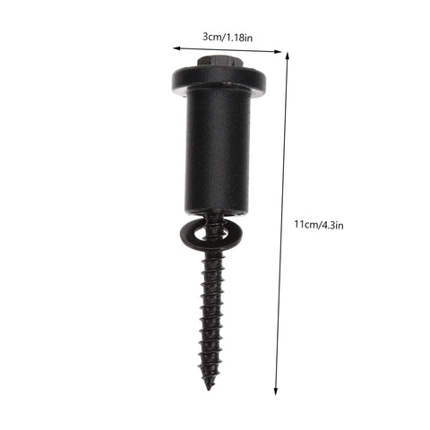 Single component of 4 Set Sliding Barn Door Hardware Kit With Adjustable Wall Spacers And Carbon Steel Track Connectors