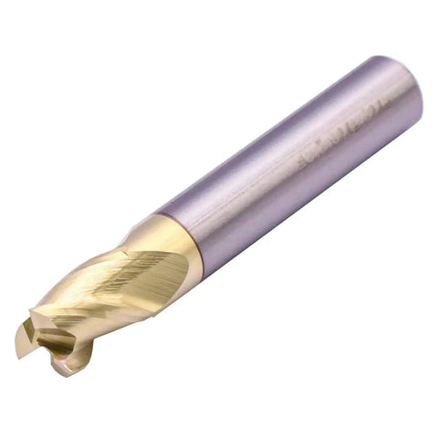 Pro Grade Solid Carbide End Mill for Aluminum With ZRN Coating, 37 Degree Helix, 3 Flute, Five Sixteenth Inch Cutting Diameter, BestParts