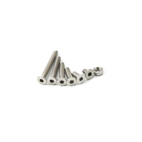 260 Piece M3 Hex Socket Flat Head Countersunk Bolts And Nuts Kit Made From 304 Stainless Steel For Durable Rust Free Hardware Projects And Quick Pro Builds