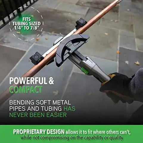 Compact Tubing Bender Kit For Copper Steel Aluminum And Brass Tubes One Quarter To Seven Eighths Inch showing powerful design.