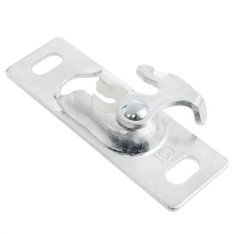 Sliding Door Panel Hanger Set For Storage And Bathrooms, close-up view of durable high strength anti rust metal hardware.