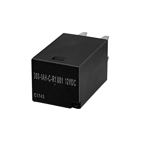 Side view of 10 Pack 12V DC SPST Auto Relay 20A 960mW Coil Ultra Micro ISO Form A Automotive Relay for cooling fans in off-road rigs