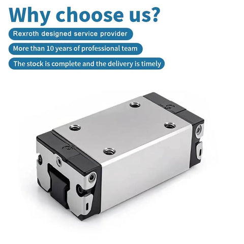 Single aluminum slider block R163221420 compact linear unit with sealed ball bearing carriage