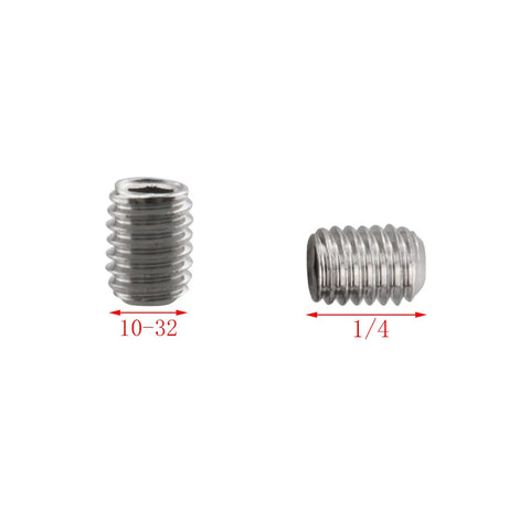 Stainless Steel Socket Set Screws 25-Piece Kit With 10-32 Thread One Quarter Inch Size Cup Point Allen Head Hex Includes Hex Key Wrench Rust-Resistant Durable Hardware For Machinery And Assembly Projects