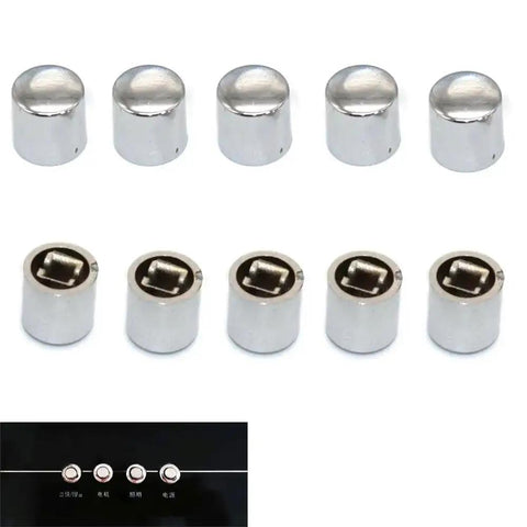Ten Pack Range Hood Push Button Switch Caps For Under Cabinet Vent Hoods Piano Style Light Touch Button Caps 10mm Square Button Covers
