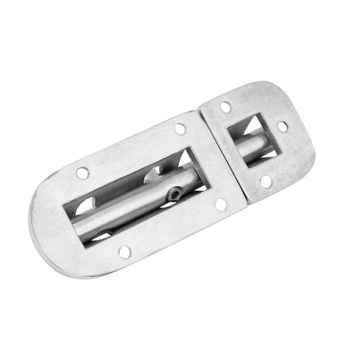 Aumotop boat door/window lock latch with slide drum screw fastener, marine-grade stainless steel, silver, 110mm