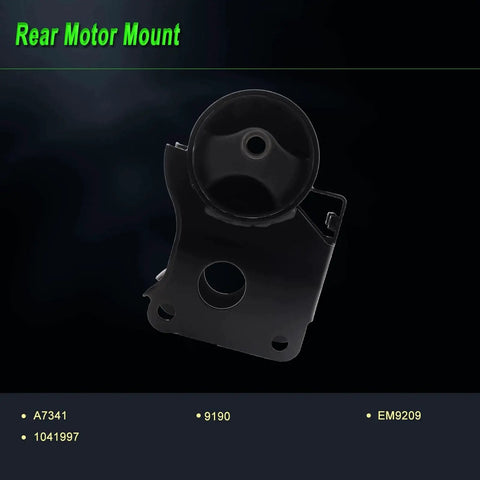 Rear motor mount from Engine Motor Mount Kit For 2002 2003 2004 2005 2006 Nissan Altima 2.5L Replacement A7340 A7341 A7342 A7343