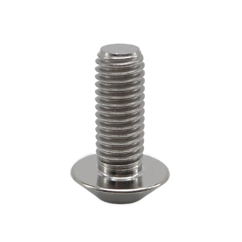Titanium Button Umbrella Socket Head Bolts M6 X 1.0 X 16mm Pack Of 5 For Bikes And Motorcycles UL Rustproof 6AL4V Titanium