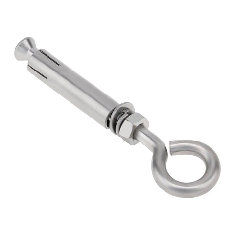 10 Pack M6 89mm Concrete Eye Bolts Stainless Steel Wall Eyebolts Concrete Shoulder Brick Anchors Built Tough Heavy Duty