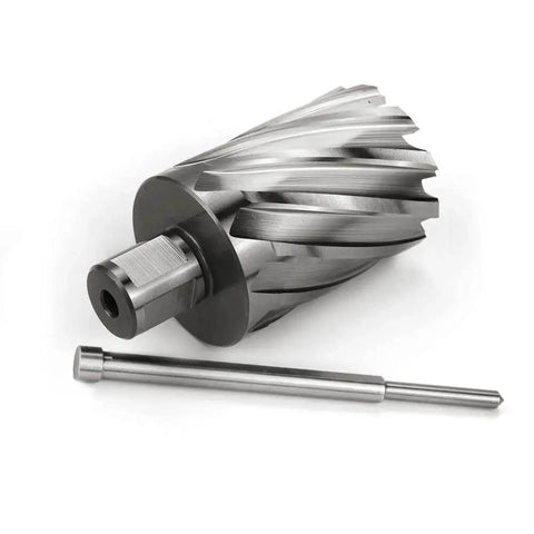 Annular Cutter 1-3/4 Inch Cutting Diameter, 2 Inch Depth Of Cut, 3/4 Inch Weldon Shank With 2 Flat, Pilot Pin, HSS Drill Bit For Magnetic Drill Press