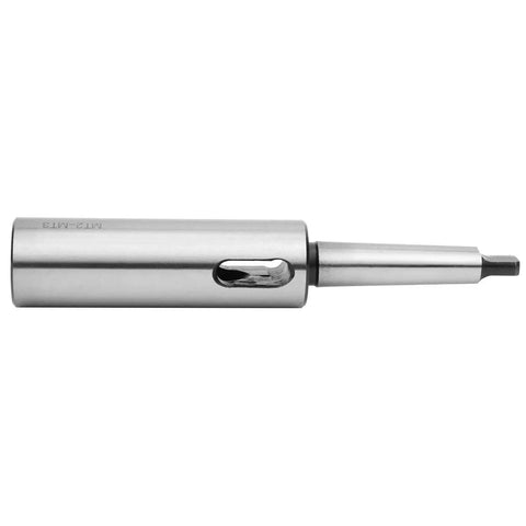 MT2 to MT3 Morse taper adapter drill sleeve; high-speed steel, silver finish