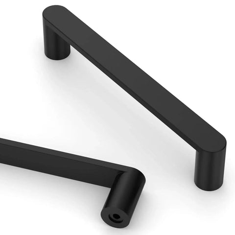 10 Pack 5 Inch Matte Black Cabinet Handles 128mm For Kitchen Cupboards And Drawers Cabinet Pulls Hardware
