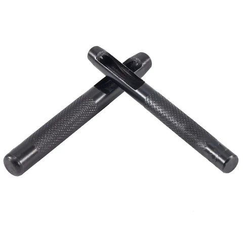 Carbon steel knurled grip tools from 12 Piece Hollow Punch Set 1/8 To 3/4 Inch Built Tough Carbon Steel Leather Hole Punch Kit.