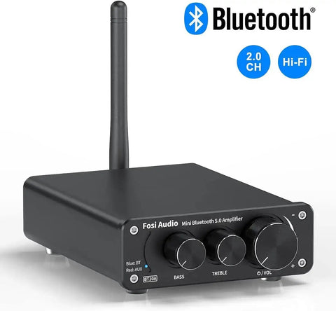 BT10A Bluetooth 5.0 Stereo Amplifier Receiver 2 Channel Class D Mini Hi Fi Integrated Amp For Home Passive Speakers 50W x 2