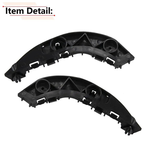 Civic Front Bumper Bracket Pair Left and Right 2006 2011 Compatible, showing detailed view of black plastic parts