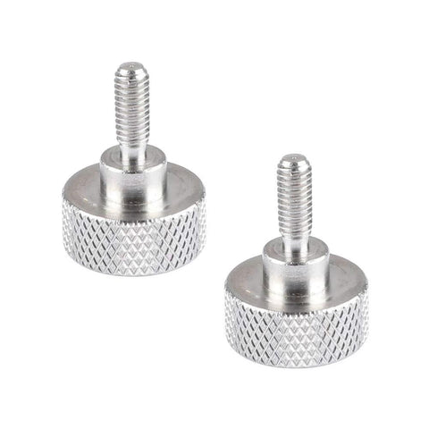 Standard M4 Button Head Cap Screw In Brass Nickel Plated Finish Thumb Screw Style With 9mm Thread Length Durable Hardware For Camera Rigs