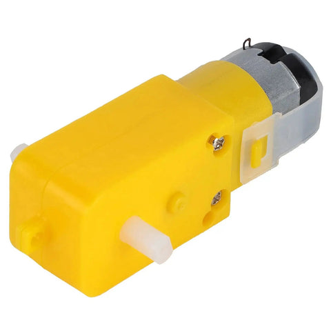 Yellow-geared motor for Mecanum Wheel For Geared Motor Robot Car Parts And DIY Toy Components, suitable for complex robotics projects