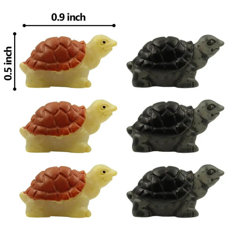 Cute Tortoise Hinge Heads Decorative Topper Set Of Six For Doors And Metal Surfaces, magnetic, 0.9 inch size variety.