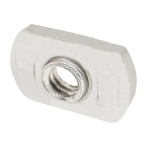 Centered Slide-In Stainless Steel T Nuts for 1.5 Inch 80/20 Aluminum Extrusions, 1/4-20 Bolt Compatible, Economy 25 Pack