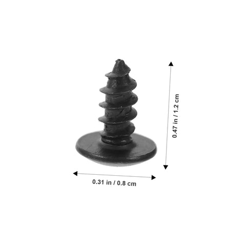 Oxide-coated self-tapping screw from Miniature Metal Screws Set Of 100 Self Tapping Mounting Fasteners For Furniture Repair And DIY Projects