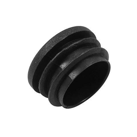 Four Pack One And A Quarter Inch Round Plastic Hole Plugs Black End Caps For Round Metal Tubes Floor Safe Glide Prevent Scratches