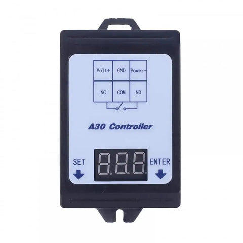 A30-U1 DC 0 To 99.9V Voltage Guard Controller Board with digital display and control buttons for overvoltage undervoltage protection