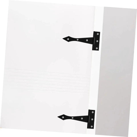 Heavy Duty Iron Cabinet Hinges 8 Pack For Residential Doors High Load Bearing Capacity With Smooth Burr Free Edges installed on cabinet