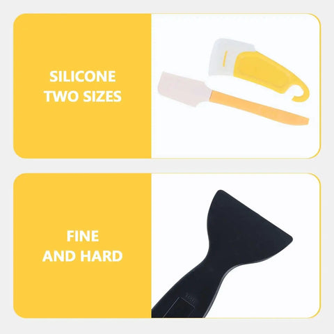 Must-Have Resin Cleanup Kit With 10 Silicone Spatulas And Plastic Scrapers For UV Resin 3D Printers, including two silicone spatulas.