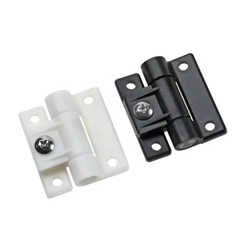 White Adjustable Torque Cabinet Hinge With Damping Soft Close Mechanism For Kitchen Cupboard Doors 1 Piece, shown in white and black versions.