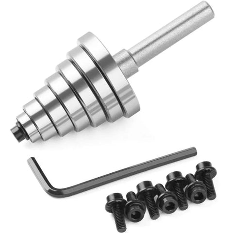 Amazon Wolfride rabbet router bit replacement bearing set with aluminum stepped bearing, hex key, and screws