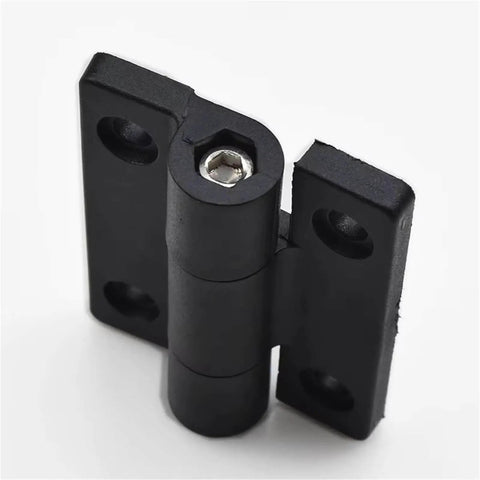 2 Pack Adjustable Torque Plastic Hinges Black Positioning Door Hinges 72x56x19mm Durable Cabinet And Door Hardware For Home Improvement Projects And DIY