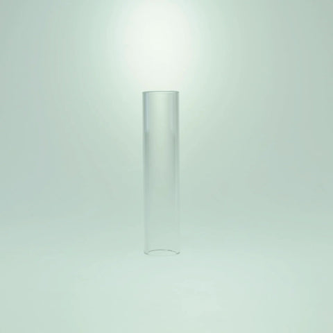 REACWARE 300 mL laboratory lyophilization flask, clear glass for freeze dryer.