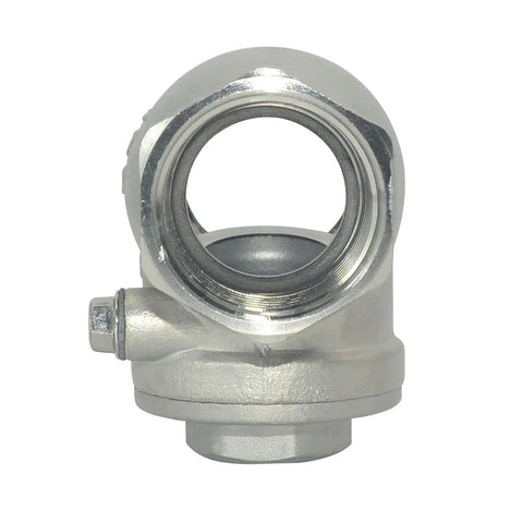 Megairon 1-inch SS316 swing check valve, CF8M stainless body, NPT female x female